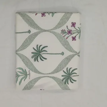 The Palm Lattice Cotton Fabric thumbnail 1
