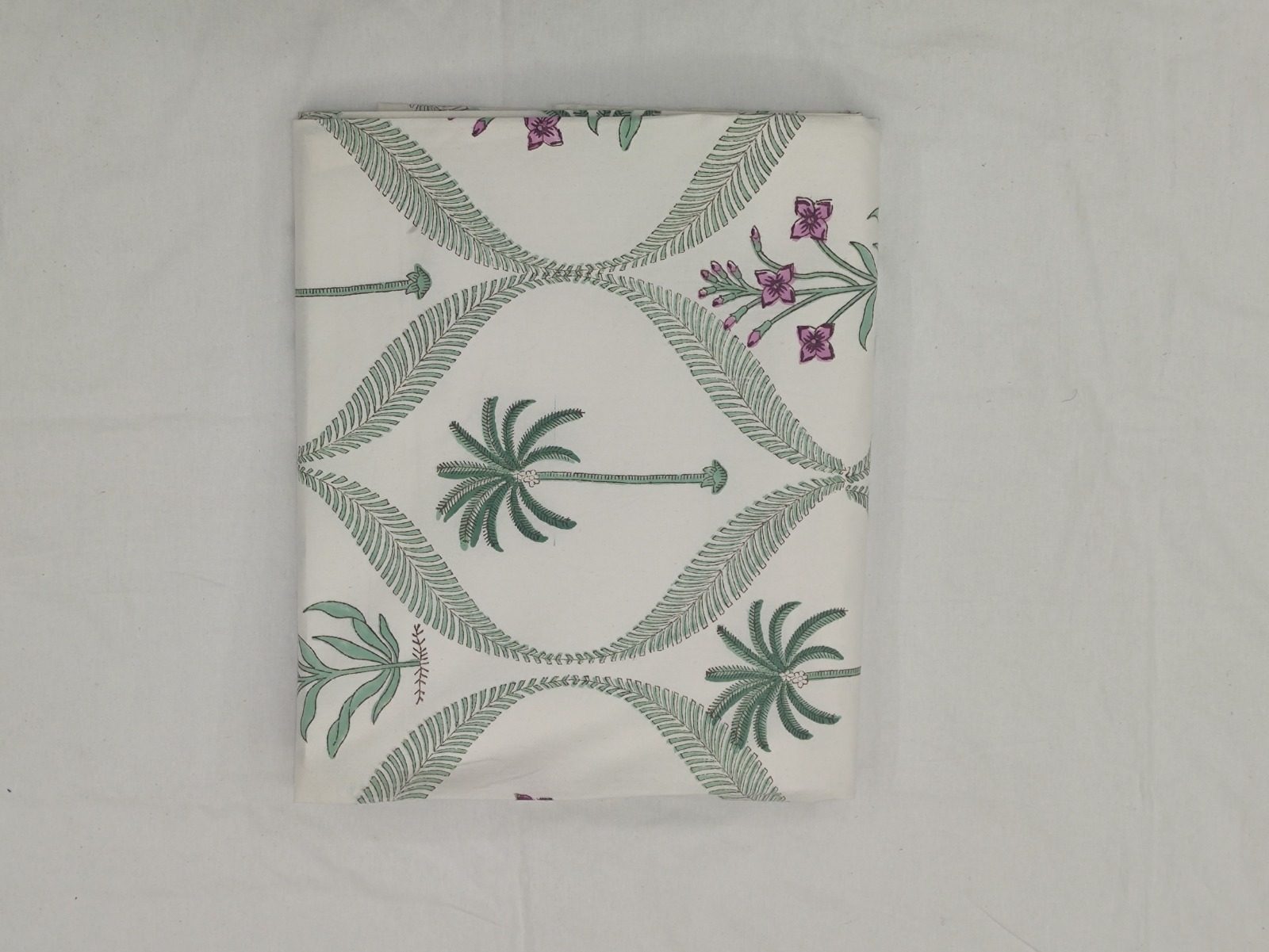 The Palm Lattice Cotton Fabric