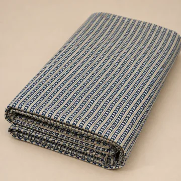 Indigo Zig-Zag Hand Block Printed Premium Cotton thumbnail 2