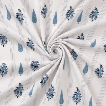 Blue Heritage Floral Cotton thumbnail 2