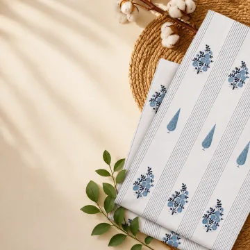 Blue Heritage Floral Cotton thumbnail 3