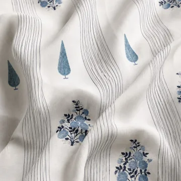 Blue Heritage Floral Cotton thumbnail 4